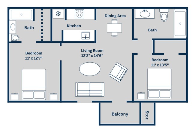 Plan E 1902 floor plan